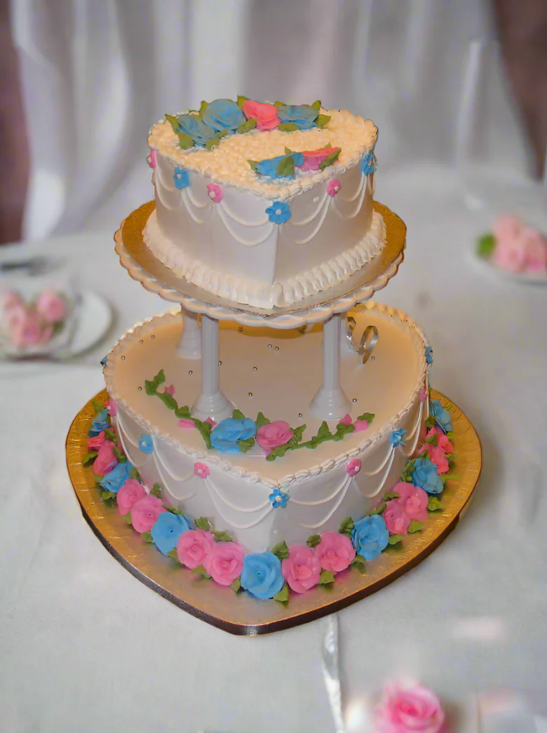 Anna Heart Wedding Cake - Image 5