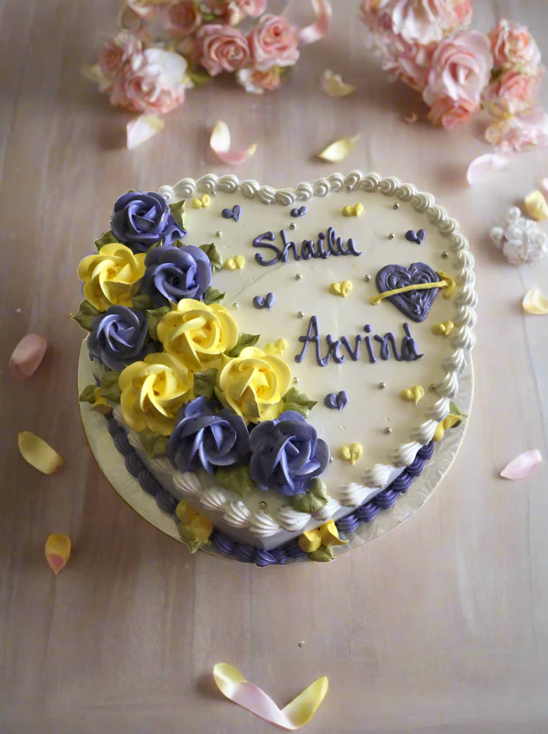 Anniversary Heart Cake - Image 3