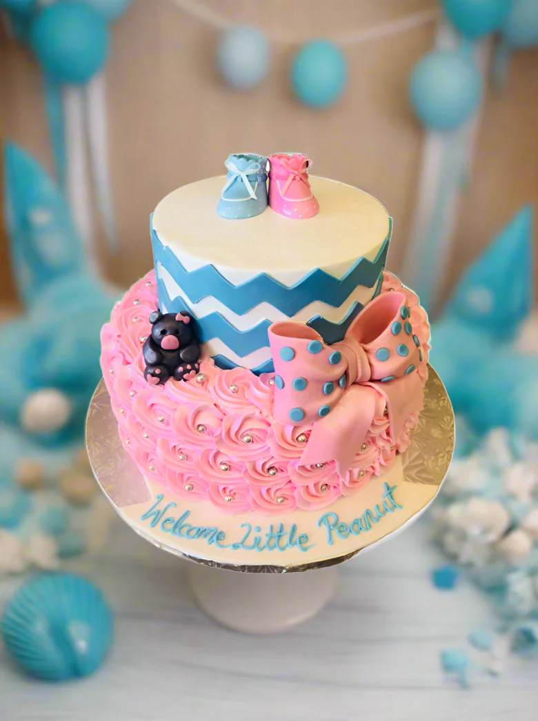 Baby Bootie Tiered Cake - Image 3