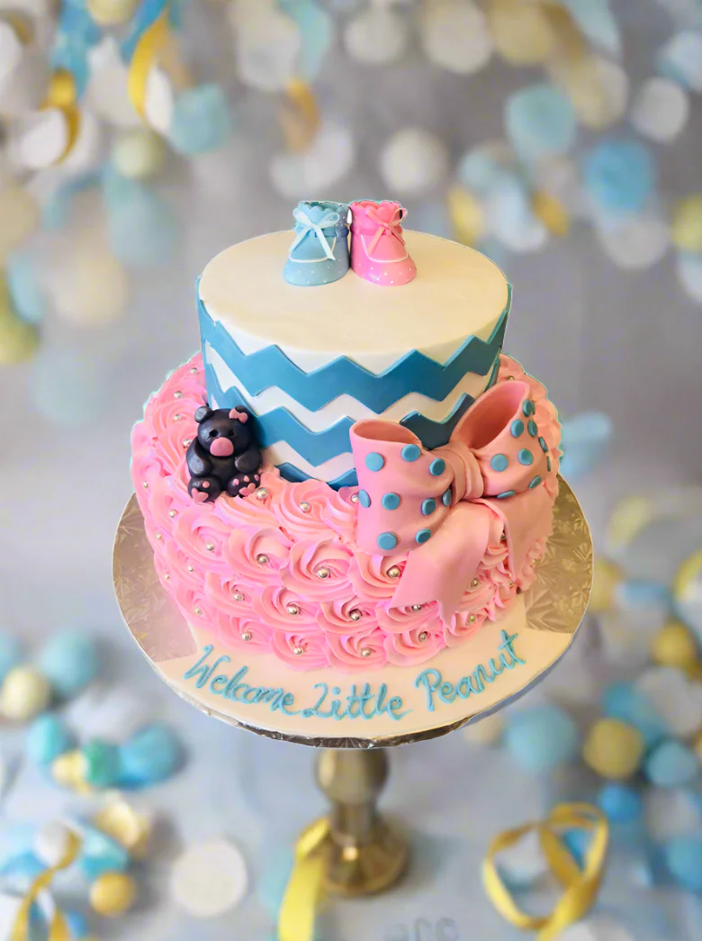Baby Bootie Tiered Cake - Image 4