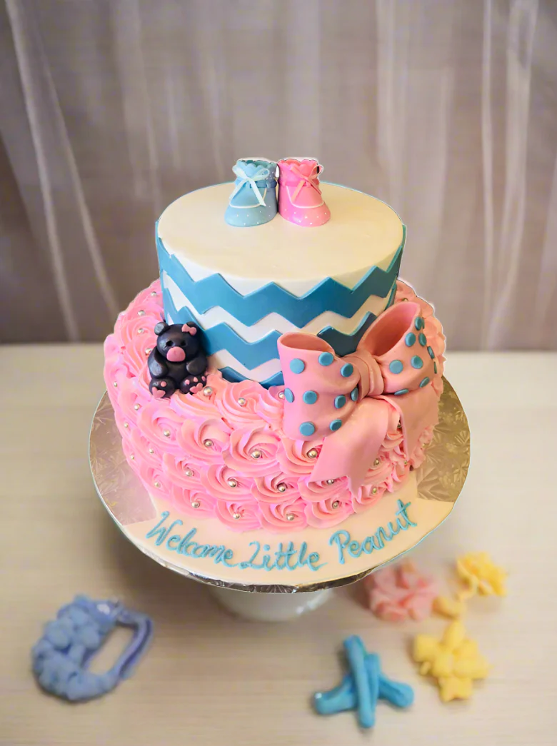 Baby Bootie Tiered Cake - Image 5