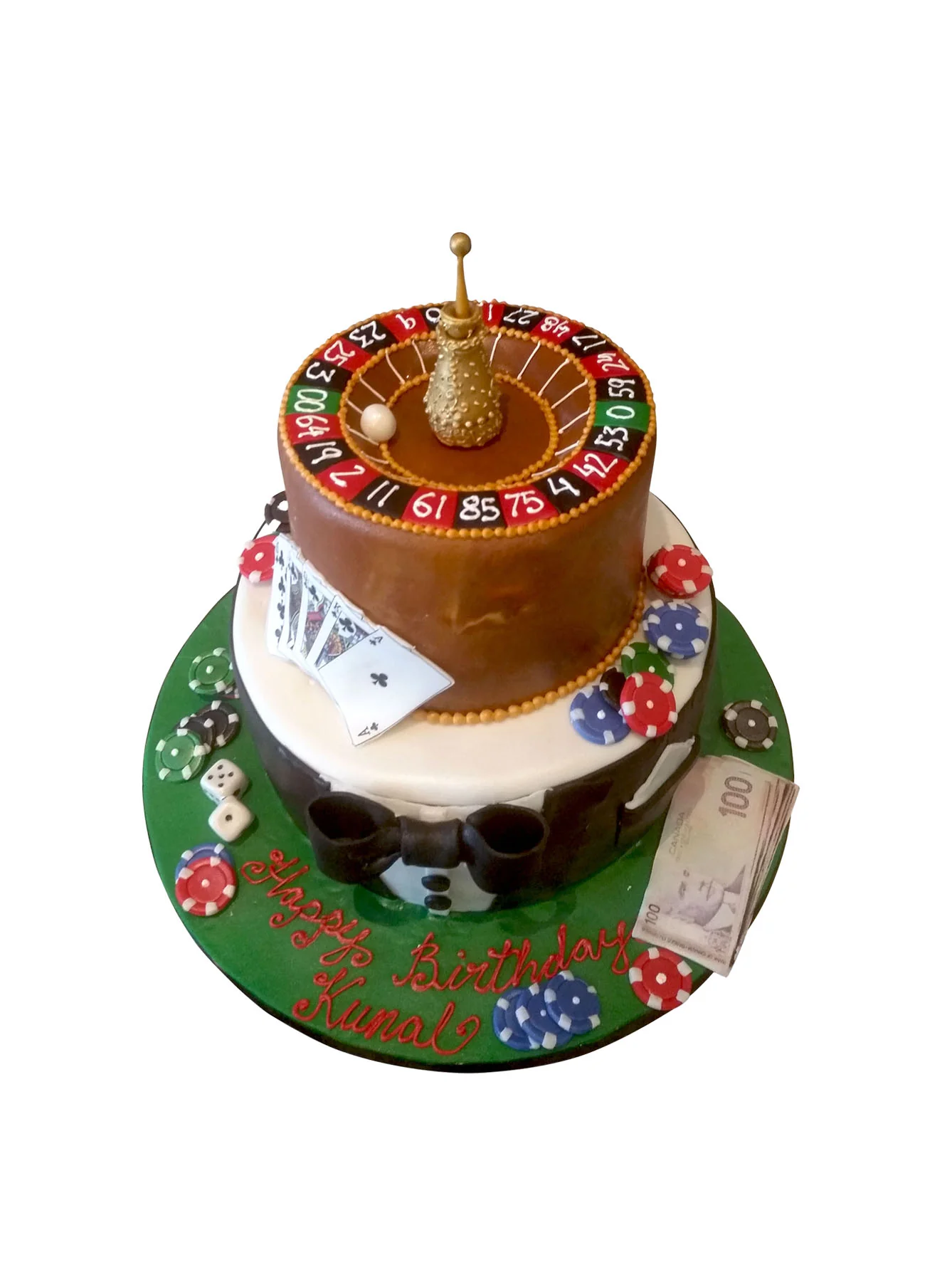 Casino Fondant Birthday Cake - Image 5