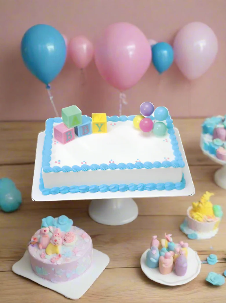 Derek Baby Block Baby Shower Cake - Image 3