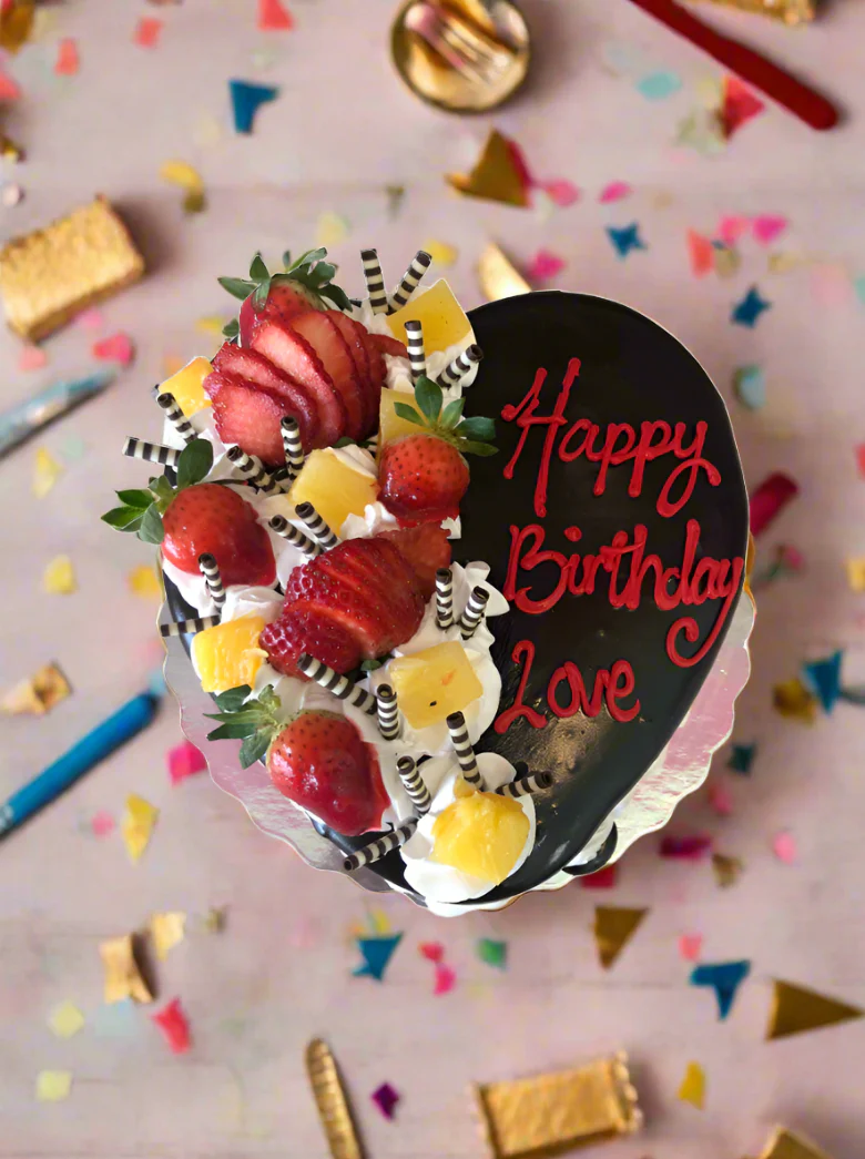 Fruit Heart Cake - Image 4