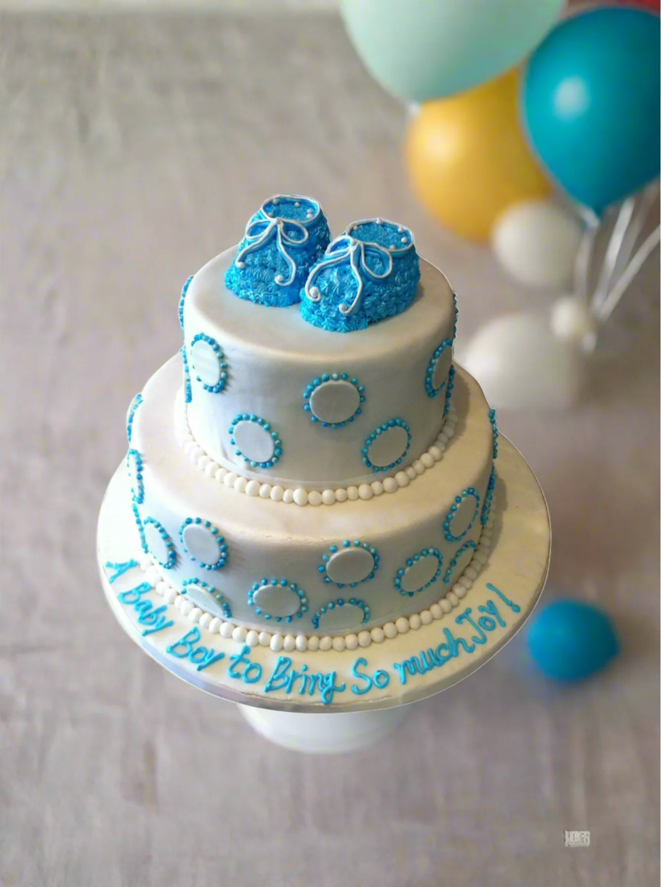 Joy Fondant Bootie Cake - Image 3