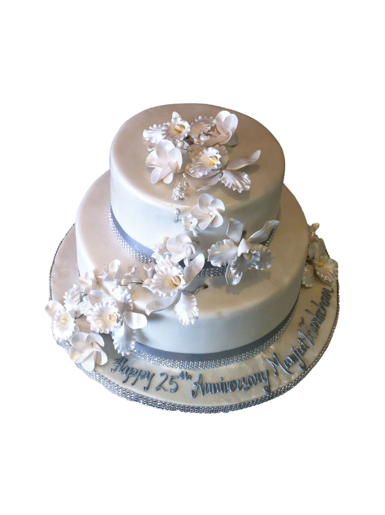 Orchid Fondant Cake - Image 7