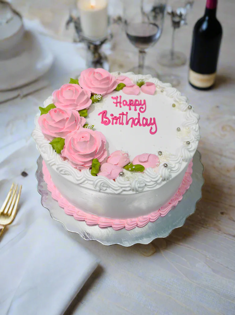 Red Flower Cake - Image 4