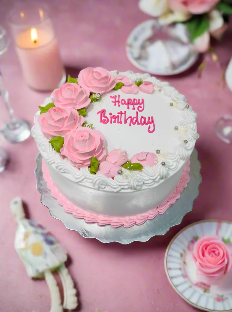 Red Flower Cake - Image 6