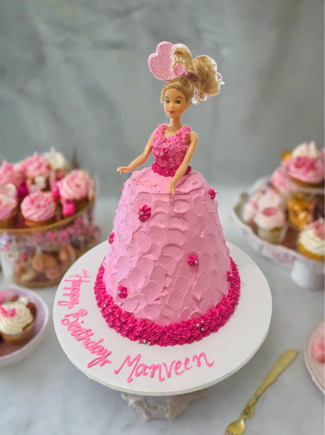 Saran Diva Barbie Doll Cake - Image 10