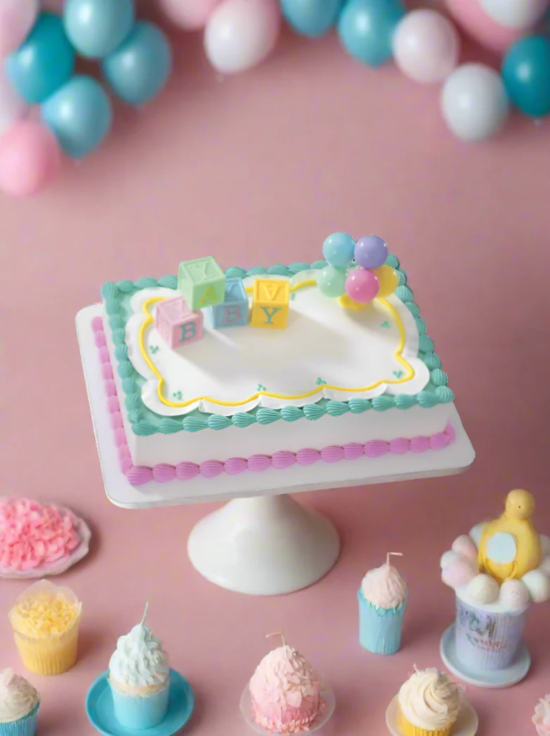 Treesa Baby Block Baby Shower Cake - Image 3