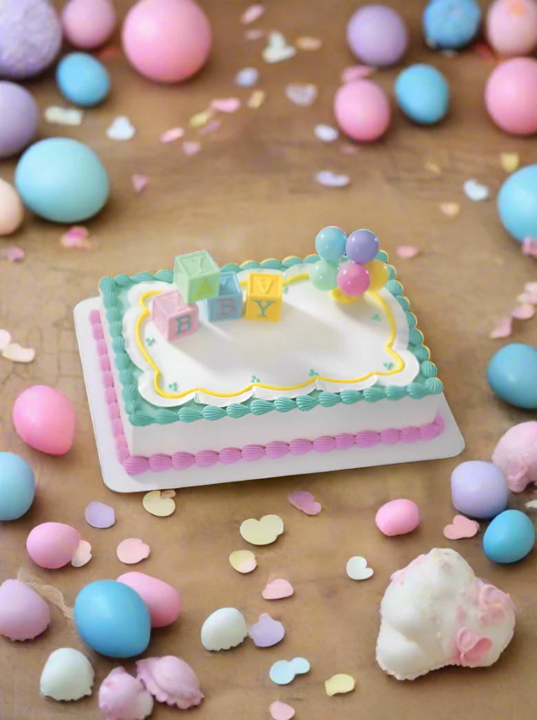 Treesa Baby Block Baby Shower Cake - Image 5